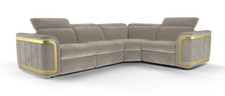 Sofology Plaza Fabric 3 Corner 1.5 Power Recliner/Headrest Heated Seats in Relax
