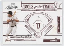 2005 Playoff Absolute Memorabilia Tools of the Trade Red /250 Lance Berkman 9o3