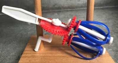 Vtg Working 1970's 80's Unbranded Child's Toy Plastic Hand Mixer Kitchen Cooking