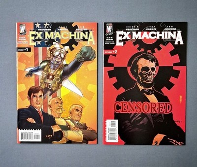 Ex Machina #1-2 (Lot of 2) 2004 Wildstorm, ''1st app Great Machine'' Spot On Cover