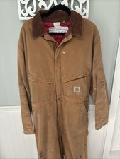 Carhartt Coveralls 1970 s vintage Insulated Canvas Coveralls 48 Regular