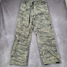 Propper Apecs Rain Pants Mens Medium Long Green Camo Tiger Stripe Nylon Military