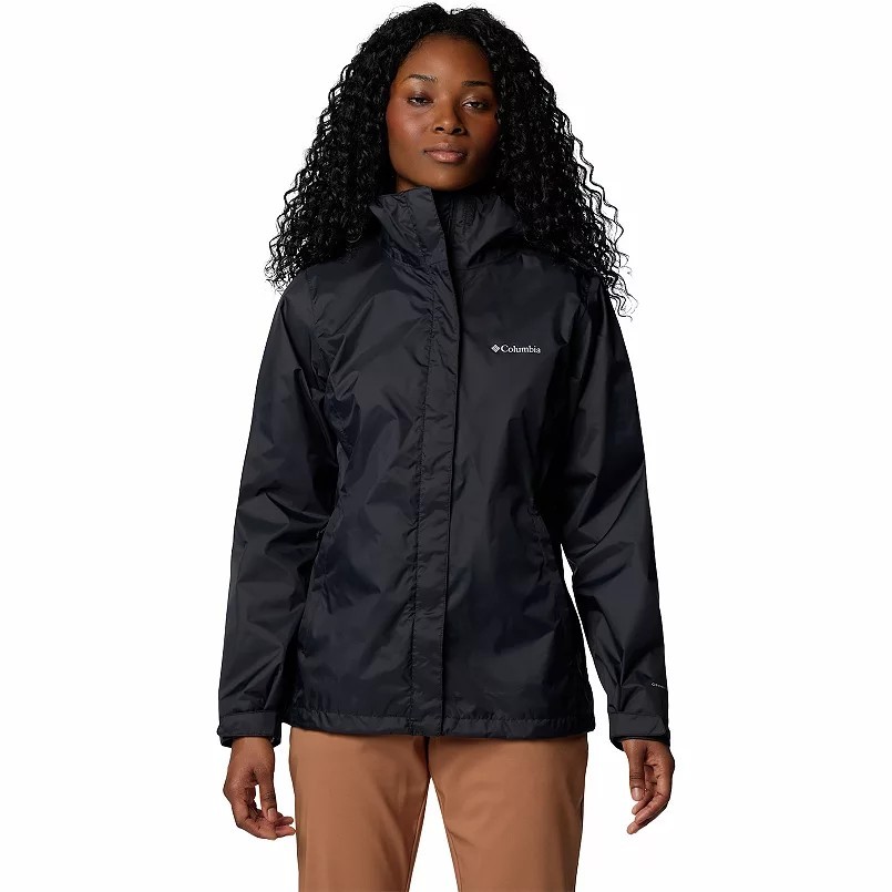 Columbia Womens Waterproof Arcadia II Rain Jacket Travel Outdoor Size L