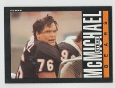 STEVE McMICHAEL Bears 1985 Topps RC #32 ONLY ROOKIE CARD Set Break SEE SCANS T9. rookie card picture