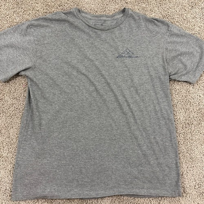 #ad #ad Eddie Bauer Pacific Northwest T Shirt Mens Large Gray Outdoor Logo Graphic EUC $14.49