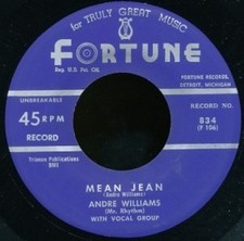 Andre Williams (Mr. Rhythm) - You Are My Sunshine / Mean Jean, 7