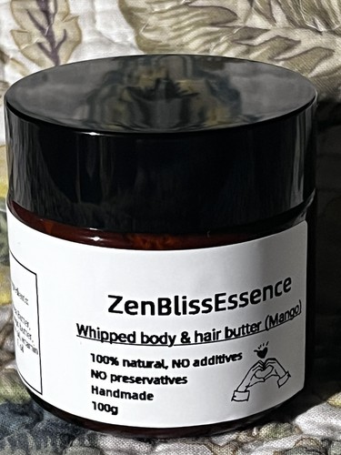 Whipped Handmade Mango Body & Hair Butter 100g| Deep Hydration For Dry Skin - Picture 1 of 24