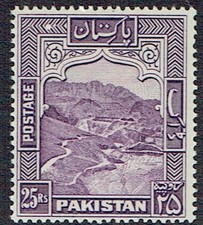 PAKISTAN 1948 P.14 25r violet unmounted mint - 45142