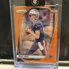 2024 Panini Prizm - Rookies Drake Maye #329 Orange Disco Prizm (RC) Patriots