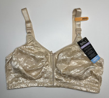 Bali Women's Double Support Spa Closure Wire-Free Bra Soft Taupe 38DD NEW DF3372