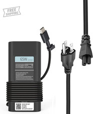 65W USB-C Charger for Dell Chromebook 3100, 3300, 3500, 5190 2-in-1