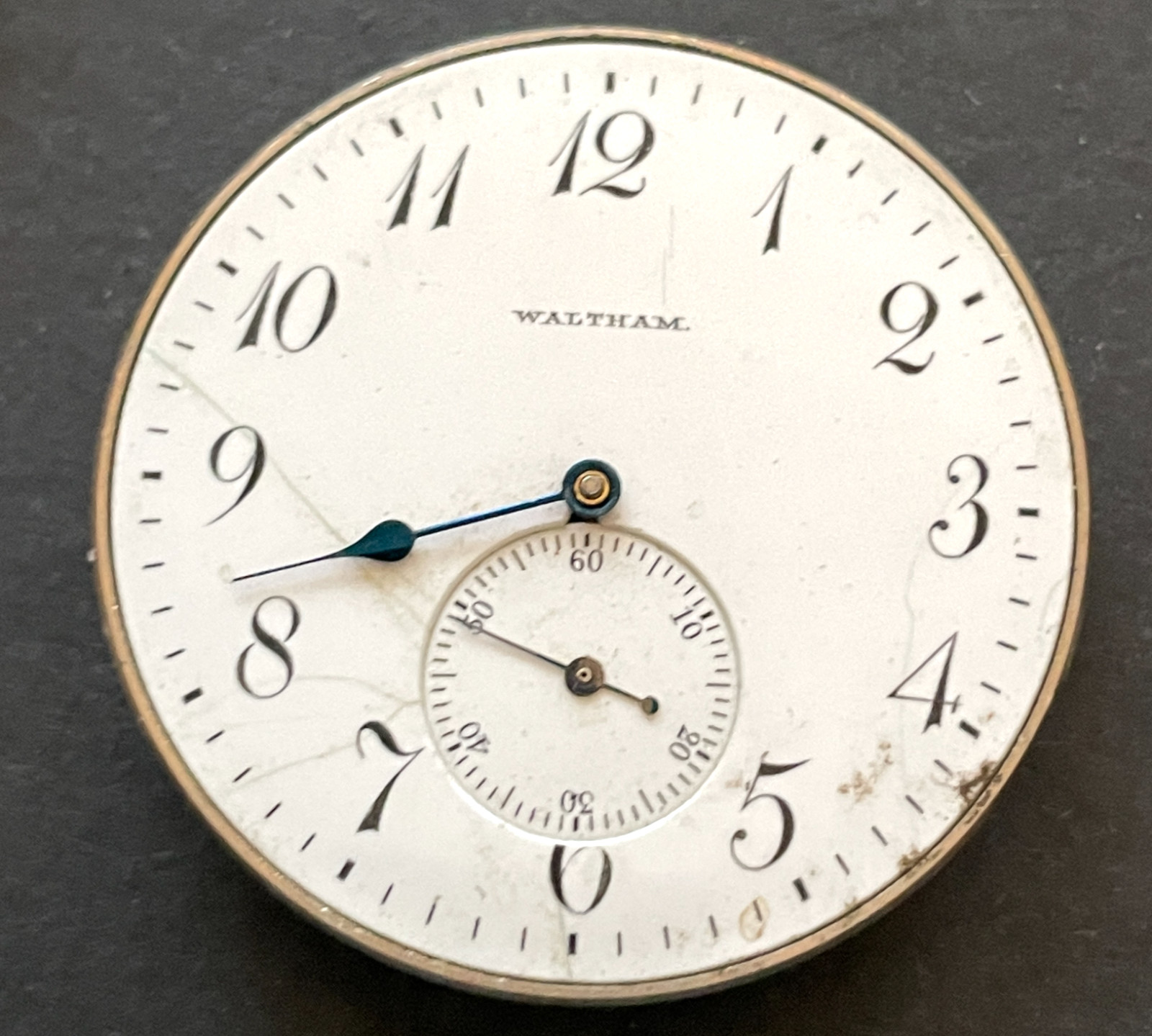 Antique 1900 Waltham Model 1900 1015 Pocket Watch Movement 10s Enlargement Ring
