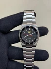VINTAGE SEIKO 5 7S26-O34O RAILWAY TIME MENS AUTOMATIC STAINLESS STEEL WATCH