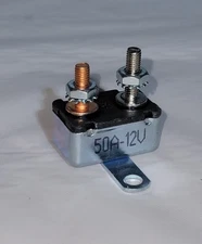 12 Volt 50 Amp Type 2 Curcuit Breaker With Bracket