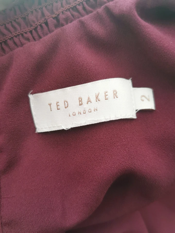 Blouse violette et doré ted Baker - Photo 3/4