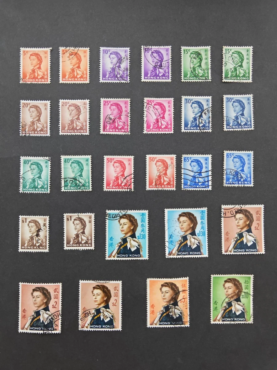 香港 1987 通用郵票（切手） 未使用19枚入り 香港 1987 通用郵票（切手） 未使用19枚入り 香港 1987 通用郵票（切手