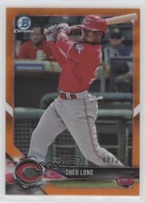 2018 Bowman Draft Chrome Orange Refractor 8/25 Shed Long #BDC-120 no9