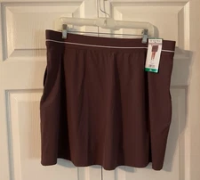 Soybu Resort Skort Purple Inner-Shorts Pockets Elastic Waist Stretch - Size XL