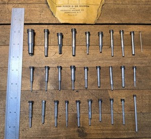 29pc Gunsmith Steel Drive, Pin Punch Set • .040-.360 • S7 & Moly (Grace) ☆USA