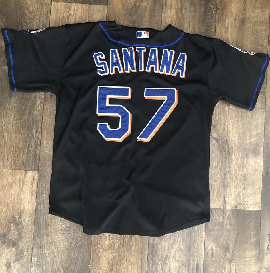 Majestic Johan Santana New York Mets Alternate Vintage Throwback Tamanho 48 XL - Imagem 2 de 4