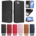 For Apple iPhone SE (2020) New Panda Pattern Phone Leather Case