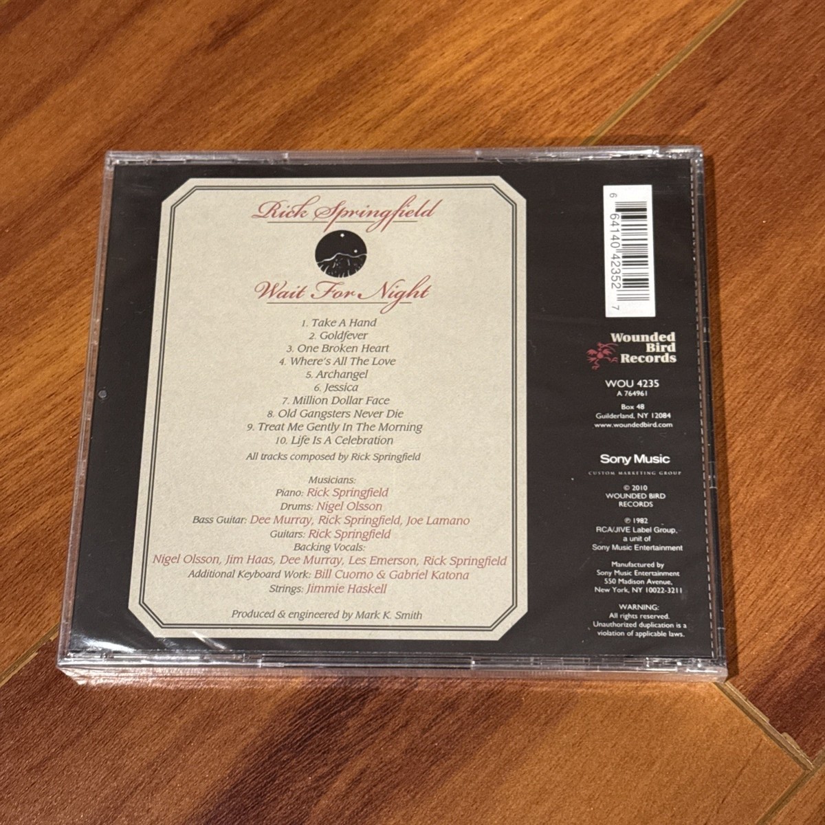 洋楽 AOR CD Rick Springfield /Wait For Night 250px-Rick-springfield-wait-