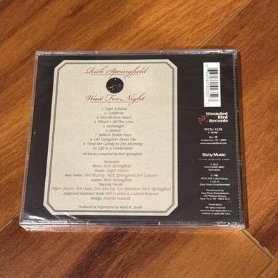Wait for Night by Rick Springfield (CD, Jul-2010, Wounded