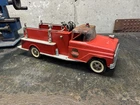 Vintage 1960s Tonka Toys Red No. 5  Pumper Fire Truck For Parts Or Restoration