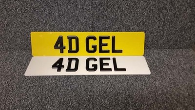 NUMBER PLATE REGISTRATIONS CAR VAN REG NUMBER PLATES 4DG GLOSS REPLACEMENT