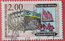 France 1988 - Douarnenez Musee Bateau - Yvert 2545 Oblitéré Used Stamp Boat Sea