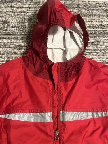 Boys L.L Bean Large 14/16 Trail Model Rain Shell Jacket Windbreaker Coat Pockets - Picture 7 of 19