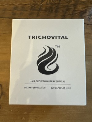 Trichovital Hair Growth Supplement Women Biotin Collagen Zinc 120 Caps EXP 8/26
