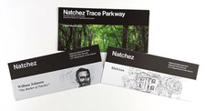 1996 Natchez Trace Parkway National Park Service Map MS TN AL Vintage Brochure
