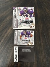 Nintendo Gameboy Advance Game Madden NFL 2005 Box Manual Only No Game
