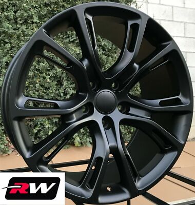 fits Grand Cherokee SRT Spider Monkey style Wheels 22 x9'' Satin Black Rims