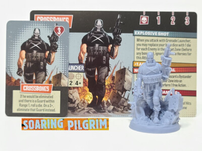 CROSSBONES - HERO Zombicide MARVEL ZOMBIES Kickstarter Exclusive Stretch CMON
