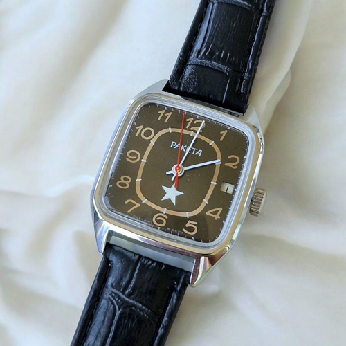 Rare Soviet Mechanical USSR mens watch RAKETA - Picture 3 of 6