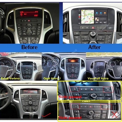 2G+64G Android Carplay Car Stereo For Vauxhall Astra J Buick EXCELLE Verano 2010-2014 - Picture 2 of 18
