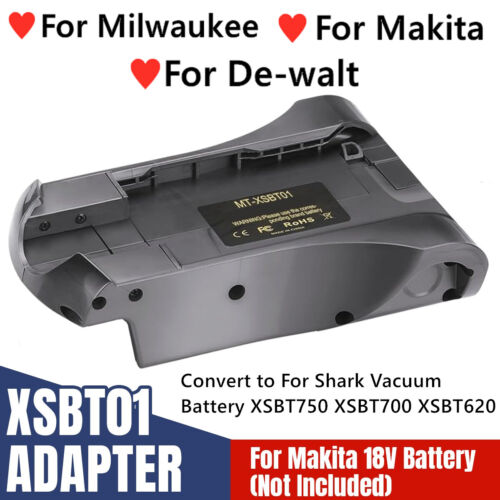 Adapter For Milwaukee 18V Battery Convert to For Shark Vacuum Battery XSBT750 - Afbeelding 1 van 15
