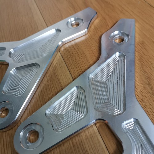 Pedal Support Rearsets Rear Set Backs For Ruckus Zoomer AF58 Scooter Part Silver - Picture 7 of 10