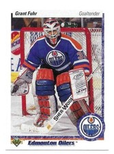 GRANT FUHR 1990-91 UPPER DECK CARD NEAR MINT CONDITION