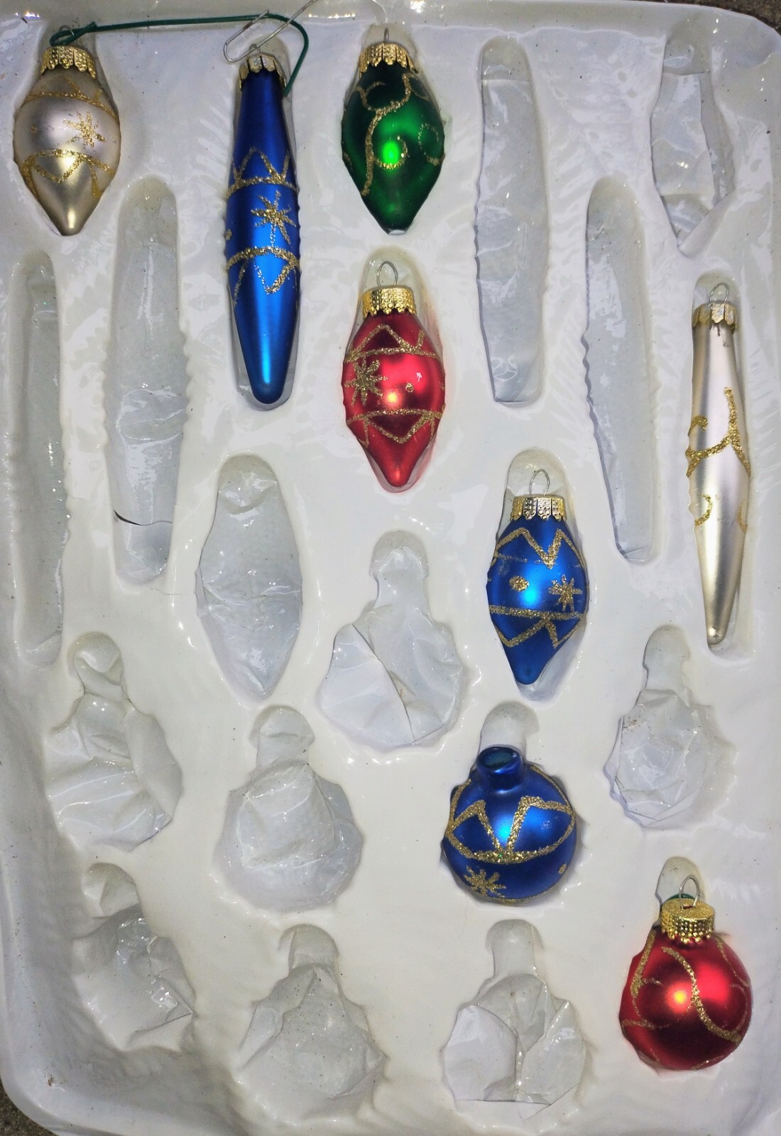 Lot Of 8 Vintage Glass Christmas Ornaments Kmart?? eBay