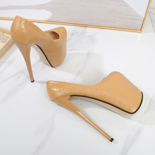 Super High Heels Black Drag Queen Men's Crossdresser Queer Trans Lady Shoes Plus - Picture 6 of 34