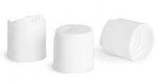 100 New Plastic Caps, White Dispensing Caps Only Fits 20/410