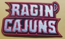 Embroidered Louisiana University Ragin Cajuns Patch approx 2.25x3.75"