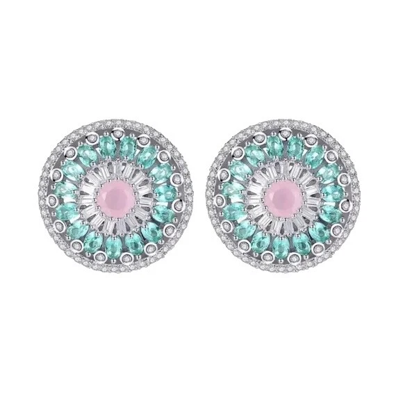 Crystal Surgical Steel Stud Fashion Earrings