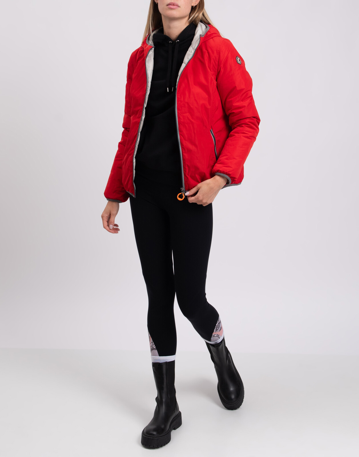 ALTRA Giacca CRUST REVOLUTION taglia S con cappuccio imbottita polsini elasticizzati trapuntata internamente