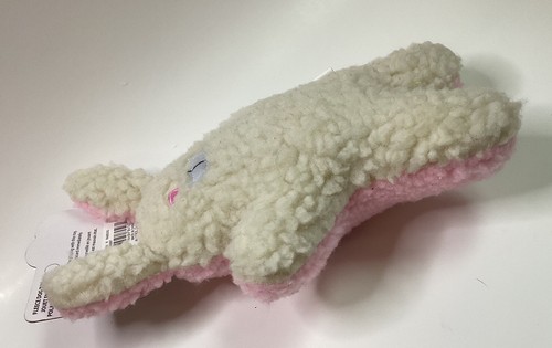 Juguete Rascals Vellocino-Rosa/Blanco Pascua E Friends Cuddle Me 8" Conejo Chirriante Perro - Imagen 4 de 6