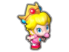 Baby Peach #1 Mushroom Kingdom Sticker Waterproof Vinyl Decal Die-Cut Car
