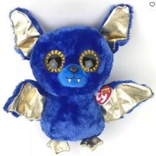 TY Silk Ozzy Bat Beanie Boo 9” Halloween Plush Stuffed Animal Retired NWT